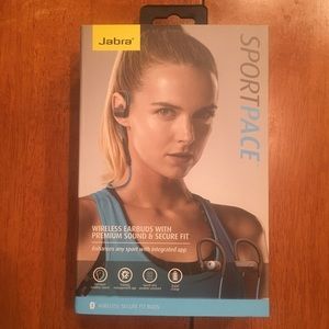 New jabra sport pace headphones